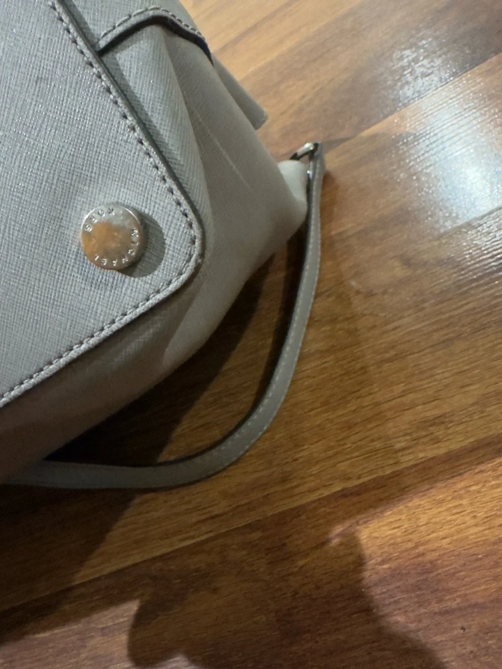 MICHAEL KORS GRAY SAVANNAH LARGE SATCHEL